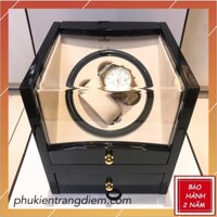 [BH 2 NĂM] Hộp Đồng Hồ Cơ Bằng Gỗ - 2 Xoay + Kèm Ngăn Kéo