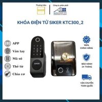[BH 2 NĂM] Khóa điện tử SIKER KTC300_2, khóa từ cửa cổng, vân tay thẻ từ..., hỗ trợ lắp đặt