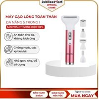 |BH 2 NĂM| Máy Cạo Lông Mini Cầm Tay Jubilee Mart 5 in 1, Tông Đơ 5 Đầu Chống Nước Tốt