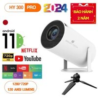 [BH 2 năm] Máy chiếu mini HY300 PRO / HY320 / HY300 / HY320 Mini Full HD android 11.0 độ sáng 300 ANSI