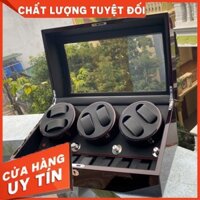 [BH 2 NĂM] Tủ Hộp Đựng Đồng Hồ Cơ 6 Xoay + 7 Tĩnh Chính Hãng ACBOW Lót Nỉ Nhung Cao Cấp - Hộp Lắc Lên Cót Đồng Hồ