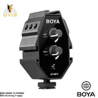 [BH 24 THÁNG] Bộ Trộn Micro Stereo Boya BY-MP4 Cho Máy Ảnh, Mixer Camera