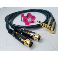 (BH 3 năm) Cặp Dây canon ra 6 ly vuông hàng cao cấp Audio Phile England- dây tín hiệu âm thanh Canon cái sang jack 6.5mm