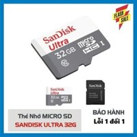 BH 3 Tháng - Thẻ Nhớ Sandisk 32GB Dung Lượng Cao Micro SD Giá Cực Rẻ- Tặng thêm đầu đọc thẻ