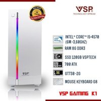 [BH 36 tháng] Thùng máy full linh kiện chuẩn GAMING VSP K1 Intel Core i5 4570- Máy tính để bàn VSP GAMING K1