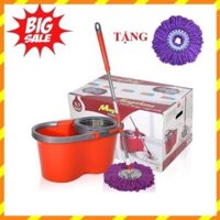 [BH 6 Tháng] BỘ LAU NHÀ MEGAHOME X3 NEW,2 BÔNG LAU,LỒNG INOX