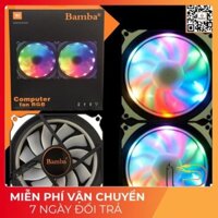 [BH 6 THÁNG] FAN CASE 12CM LED RGB TỰ ĐỔI MÀU BAMBA B2