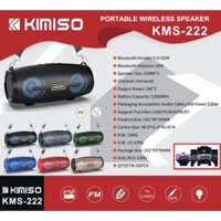 (BH 6 THÁNG) Loa bluetooth, máy nghe nhạc Kimiso KMS-222/ KMS-225 có led