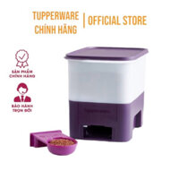 (BH CHÍNH HÃNG)-THÙNG GẠO 5KG TUPPERWARE TRỮ GẠO SIÊU KÍN