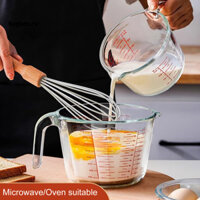 Bh  Cốc đo vát Cốc đo trong suốt Cốc đo thủy tinh vòi hình chữ V có tay cầm Hoàn hảo cho cà phê Sữa Rượu vang Cân trong suốt Bình đo Ounce cho quầy Bar