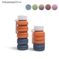 Bh Colorblocking Silicone Có Thể Thu Vào Cốc Nước Thể Thao Di Động Ngoài Trời MT