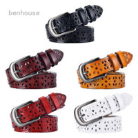 Bh Rỗng Hoa Dây Da Khóa Phương Tây Bò Cô Gái Dây Đeo Eo Cho Quần Jean Váy