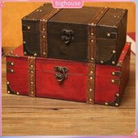 (BH) Rương đựng đồ chất liệu gỗ sức chứa lớn thích hợp trang trí gia dụng