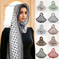 Bh Thời Trang Nữ In Hình Voan Hijab Khăn Choàng Dài Quấn Khăn Trùm Đầu Mềm Mại Thời Trang Vuông Khăn