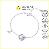 [BH TRỌN ĐỜI] Lắc tay Bạc 925 Hanada Far Star Moonstone, Vòng Tay Quà Tặng, Mang Hằng Ngày 2252 I17