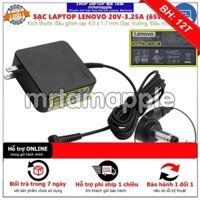 [BH12TH] (ADAPTER) SẠC LAPTOP LENOVO 20V 3.25A (65W) (Vuông, Đầu nhỏ)  kích thước đầu ghim sạc 4.0 x 1.7 mm