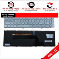 BH12TH Bàn phím Laptop DELL Inspiron 15-7537 Có Đèn Backlight (Màu Bạc)