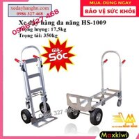 [BH12TH- FreeShip - 2 Trong 1] Xe đẩy hàng 300kg, Xe Đẩy Hàng 4 bánh Maxkiwi- Vừa Là 2 Bánh, Vừa Là 4 Bánh