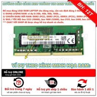 [BH12TH] RAM LAPTOP DDR4 4GB, 8GB - BUS 2400 (PC4 2400) Zin Tháo Máy