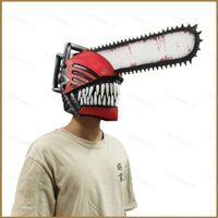 Bh4 Cưa Xích Người Cosplay Mặt nạ Cao Su Mũ Anime Denji Pochita Trang Phục Đạo Cụ Mặt nạ Halloween Tiệc Giáng Sinh HB4
