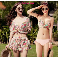 BH803 Bộ bơi nữ Bikini cực xinh 4 chi tiết cao cấp hàng nhập