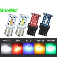 Bhoimo 2 Chiếc Đèn flash Nước Chạy 1156 P21W DRL 30SMD Phanh Xe Báo Tín Hiệu T20 7440 LED BA15S Xe Máy Ngược Đèn Sương Mù Phía Sau Đèn Dừng W21W Công Viên Bóng Đèn Chạy Ban Ngày