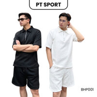 [BHP001]Bộ quần áo polo thể thao nam basic phối khóa trẻ trung, năng động, bộ polo thể thao nam