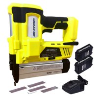 BHTOP Cordless Nailer & Stapler- 2 in 1 18Ga Heavy Tool With 18Volt 2Ah Lithium-ion Rechargeable Battery Air Cylinder(Charger and Carrying Case） (Y...