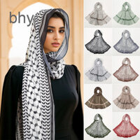 Bhy Nữ Thời Trang In Hình Voan Hijab Khăn Choàng Dài Quấn Khăn Trùm Đầu Mềm Mại Thời Trang Vuông Khăn