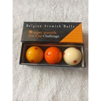 BI 3C ARAMITH CHÍNH HÃNG . môn bida( 1 bộ )