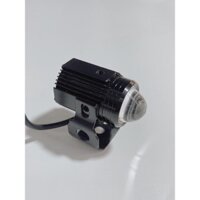 Bi cầu led mini HJG 2 màu trắng vàng 12V, led bi cầu mini ánh sáng ngang kèm pát