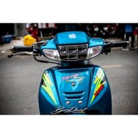 Bi Decal Tem Rời Dán Xe Wave Nhỏ Mẫu 110 Xanh Đen Vàng
