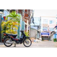 Bi Decal Tem Rời Dán Xe Wave Nhỏ 110 Mẫu Zin Đen Tím Đỏ