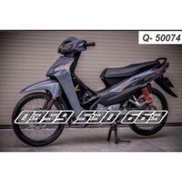 Bi Decal Tem Wave A 2017 110 - mẫu X rời dán xe xám xi măng