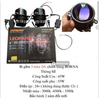Bi gầm LED BONAR Đèn Led Bi Cầu 3 inch Lúp Xanh Sáng Mạnh, Đèn Bi Led Ô Tô bi gầm ô tô Bi led gầm 3 chế độ Bonar