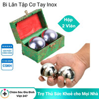Bi lăn tập bóp tay Inox massage có hộp
