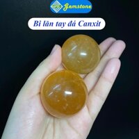 Bi Lăn Tay Đá Canxit Tự Nhiên Màu Vàng Size 4cm- Đá Phong Thuỷ PAG