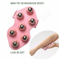 Bi massage toàn thân gắn bàn tay, có loại 7 bi sắt và loại 7 bi sắt từ cho khách lựa chọn