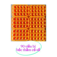 Bi nhựa 14mm - 90 viên có in số
