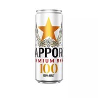Bia 100 Premium 4.3% Sapporo 330ml (1 Lon)