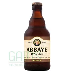Bia Abbaye d’Aulne Brune 6% Bỉ - chai 330ml