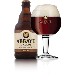 Bia Abbaye d’Aulne Brune 6% Bỉ - chai 330ml