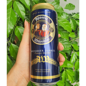 Bia Apostel Weissbier Dunkel 5,3% Đức - 24 lon, 500ml