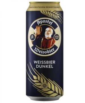 Bia Apostel Weissbier Dunkel 5.3% Lon 500ml
