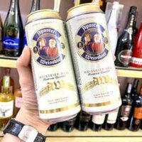 Bia Apostel Weissbier Hell – bia lúa mì Đức 5.5% vol thùng 24 lon x 500ml nhập khẩu nguyên thùng