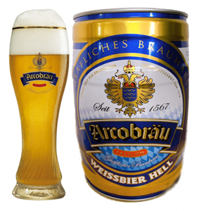 Bia Arcobrau Weissbier Hell 5.3% - Bom 5 lít