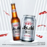 Bia Asahi (Date 30/5/2025) thùng 24 lon x 330ml