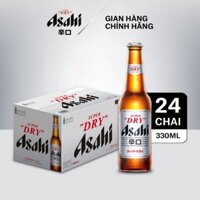 Bia Asahi date 6/6/2025 (Thùng 24 chai x 330ml)