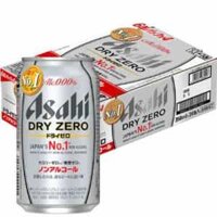 Bia Asahi Dry Zero No.1 Nhật Bản (không cồn) thùng 24 lon 350ml