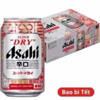 Bia Asahi phiên bản Tết cổ truyền Made in China thùng 24 lon 330ml